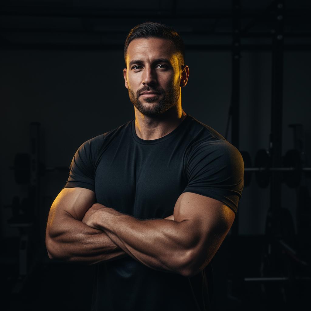Avatar Alkemist performance coach standing in a dark gym